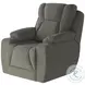 Challenger Athens Nickel Power Headrest Wall Hugger Big Mans Recliner