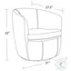 Sienna Vintage Caramel Leather Swivel Club Chair