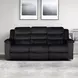 Willow Black 86" Sofa with Dual Recliner