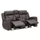Maveric Bette Coffee Zero Gravity Triple Power Reclining Living Room Set with Drop Down Table and USB Charging