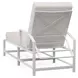 Bristol Canvas Natural 76" Outdoor Chaise with Self Welt