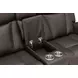 Maveric Bette Coffee 79" Zero Gravity Triple Power Reclining Loveseat with Console and USB Charging