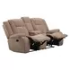 Bruno Plush Tobacco Reclining Living Room Set