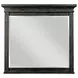 Heritage Timber Charcoal and Brown 9 Drawer Westwood Bureau with Rectangular Jessup Mirror