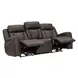 Maveric Bette Coffee 91" Zero Gravity Triple Power Reclining Sofa with Drop Down Table and USB Charging