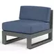Redondo Spectrum Indigo Upholstered Outdoor Armless Club Chair