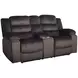 Willow Brown Living Room Set with Dual Recliner