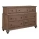 Weatherford Heather 7 Drawer Wellington Dresser with Rectangular Landscape Mirror