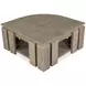 Conrad Stone Harbor Gray Free Form Lift Top Cocktail Table