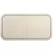 Brigitte Beige 110" Extendable Rectangular Dining Table