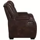 Chester Brown 74" Reclining Console Loveseat with USB Charging