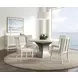 Cotiere Cream Linen and Sanded Bronze 50" Round Dining Table