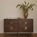 Emerald Antique Brass Dresser