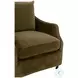 Jade Olive Velvet Slipcover Club Chair