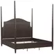 Oakridge Medley Piano Brown California King Poster Bed