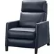 James Barone Navy Blue Leather Zero Gravity Power Recliner with Power Lumbar and USB Charging