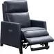 James Barone Navy Blue Leather Zero Gravity Power Recliner with Power Lumbar and USB Charging
