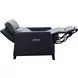 James Barone Navy Blue Leather Zero Gravity Power Recliner with Power Lumbar and USB Charging