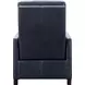 James Barone Navy Blue Leather Zero Gravity Power Recliner with Power Lumbar and USB Charging