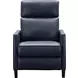 James Barone Navy Blue Leather Zero Gravity Power Recliner with Power Lumbar and USB Charging
