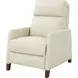 James Barone Parchment Leather Zero Gravity Power Recliner with Power Lumbar and USB Charging