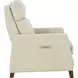 James Barone Parchment Leather Zero Gravity Power Recliner with Power Lumbar and USB Charging