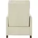 James Barone Parchment Leather Zero Gravity Power Recliner with Power Lumbar and USB Charging