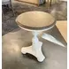 Jameson Pale Taupe and Antique Oak Round End Table