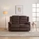 Jarita Chocolate 59" Double Reclining Loveseat