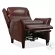 Harrowford Benjamin Burgundy Leather Power Recliner with Power Headrest