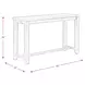 Dex Cream and Cherry Upholstered 4 Piece Bar Table Set with USB Charging