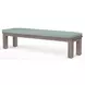 Laguna Cast Mist Upholstered Outdoor Dining Bench