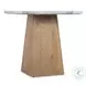 Commerce And Market Natural Oak And Quartz Stone Top Hudson High Nesting Table