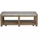 Foxrun Hollow Sierra Brown Rectangular Marble Top Cocktail Table