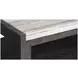 Plum Creek Ravenwood Black and White Rectangular Marble Top Cocktail Table