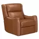 Channing Renaissance Cinnamon Leather Zero Gravity Triple Power Reclining Living Room Set with Nailhead Trim and USB Charging