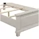 Silver Sands Gray Full Upholstered Panel Bed
