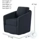 Daisey Brady Navy Swivel Glider