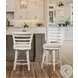 Meadowbrook Whitewash Swivel Counter Height Stool