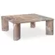 Segment Orange Square Marble Top Coffee Table