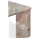 Segment Orange Square Marble Top Coffee Table