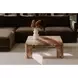 Segment Orange Square Marble Top Coffee Table
