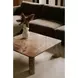 Segment Orange Square Marble Top Coffee Table