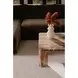 Segment Orange Square Marble Top Coffee Table