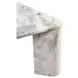 Segment Ashen Gray Square Marble Top Coffee Table