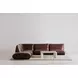 Segment Ashen Gray Square Marble Top Coffee Table