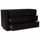 Povera Black 6 Drawer Dresser