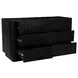 Povera Black 6 Drawer Dresser