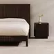 Povera Black 2 Drawer Nightstand