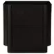 Povera Black 2 Drawer Nightstand